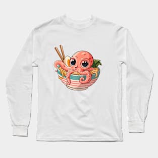 ramen con pulpo Long Sleeve T-Shirt